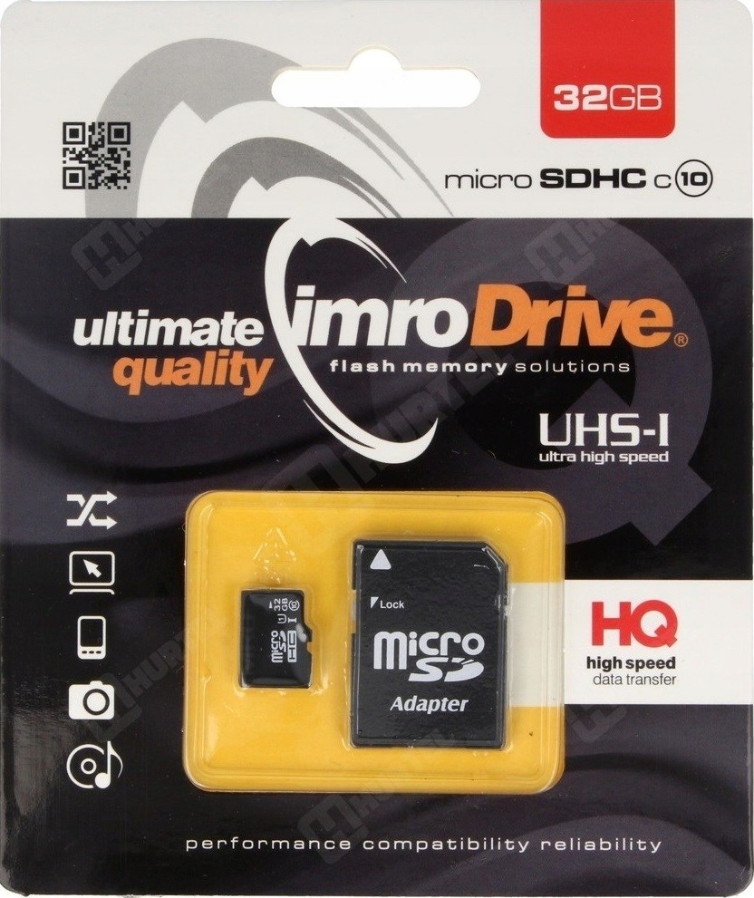 Zestaw kart pamięci IMRO 10/32G UHS-I ADP (32GB; C