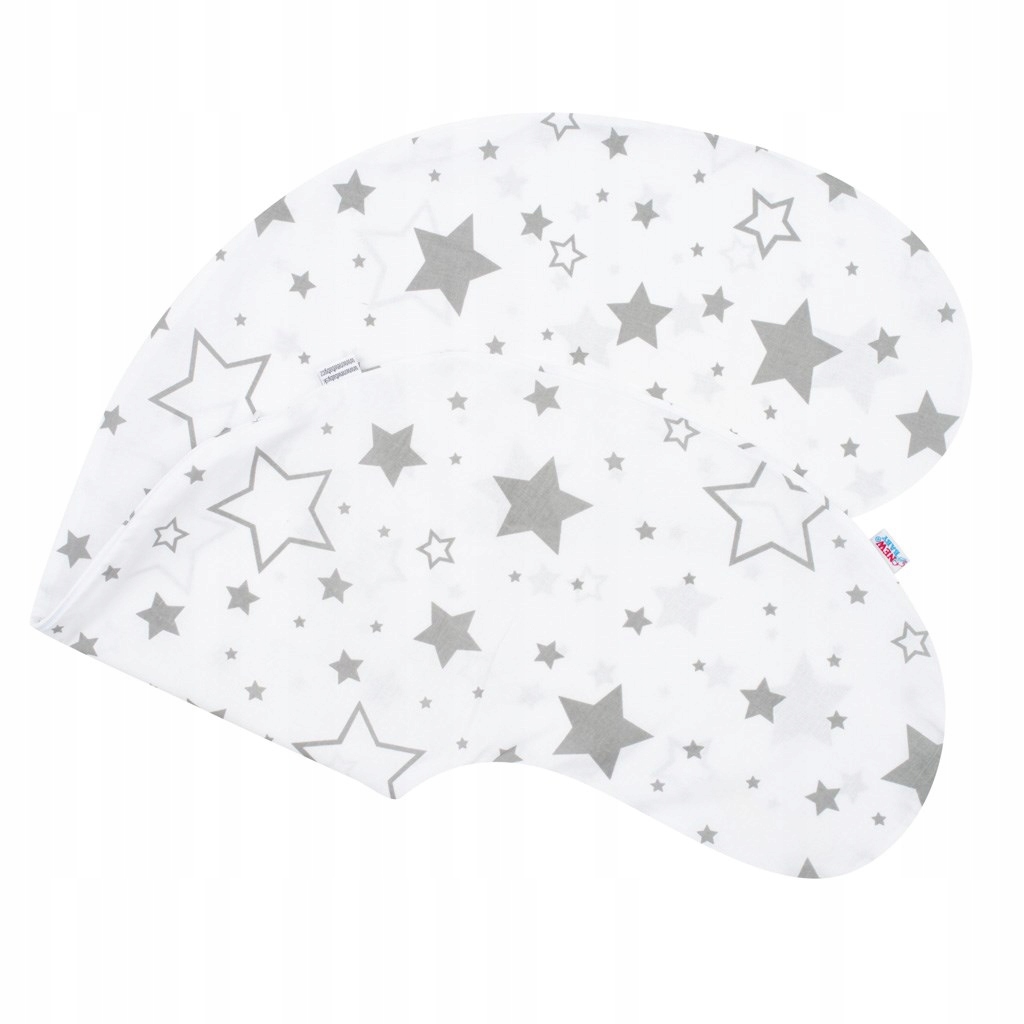 Poszewka na poduszkę do karmienia New Baby szare gwiazdki