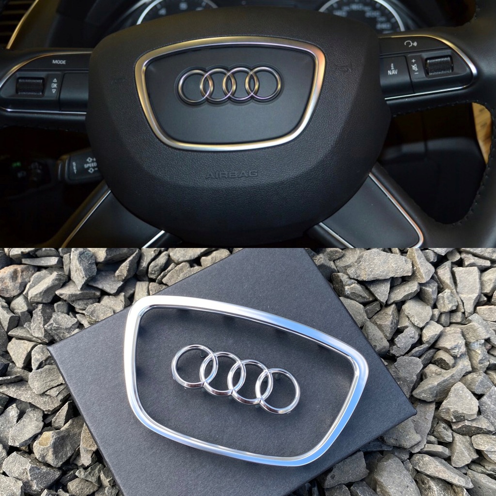 EMBLEMAT NA KIEROWNICĘ AUDI A3 A4 A6 LOGO ZNACZEK