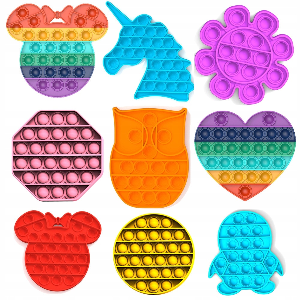 Pop It Fidget Toy Push Pop Bubble Sensory Anti