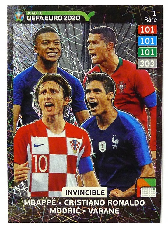 Karty Panini Road To Euro 2020 Rare Invincible 1 8036211207 Oficjalne Archiwum Allegro