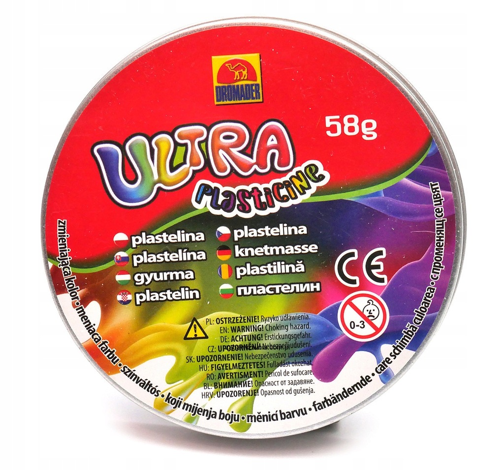 Magiczna Plastelina zmieniająca kolor pomarańczowa