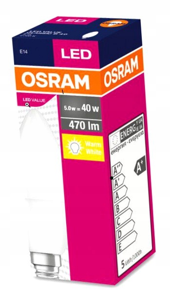 Żarówka LED OSRAM E14 5,5W wysoka jakość