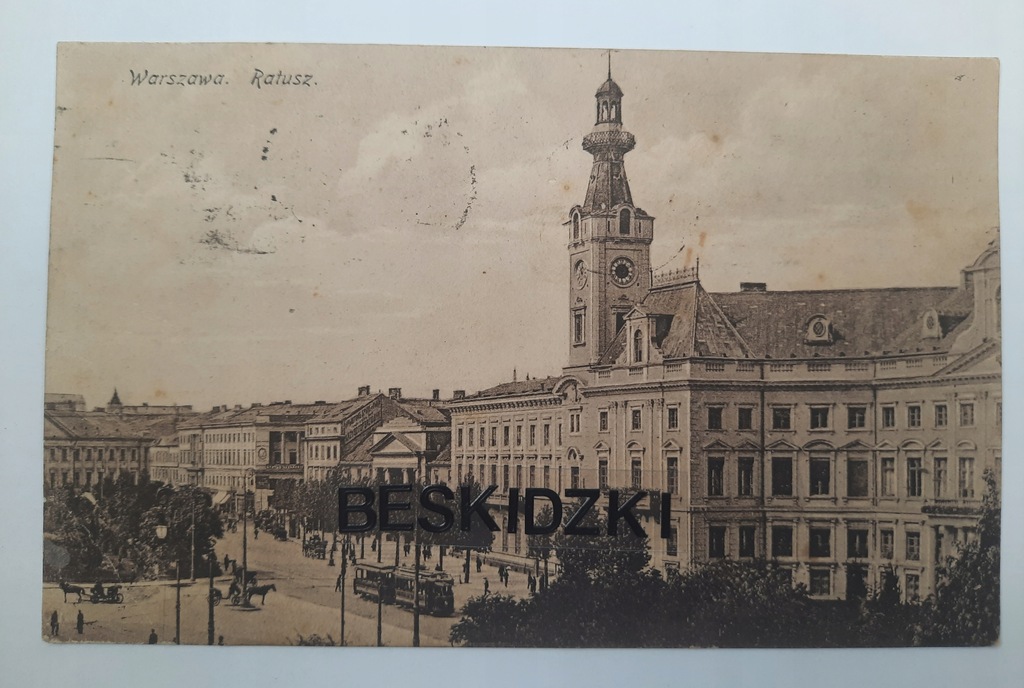 Pocztówka Warszawa Ratusz 1926 r.
