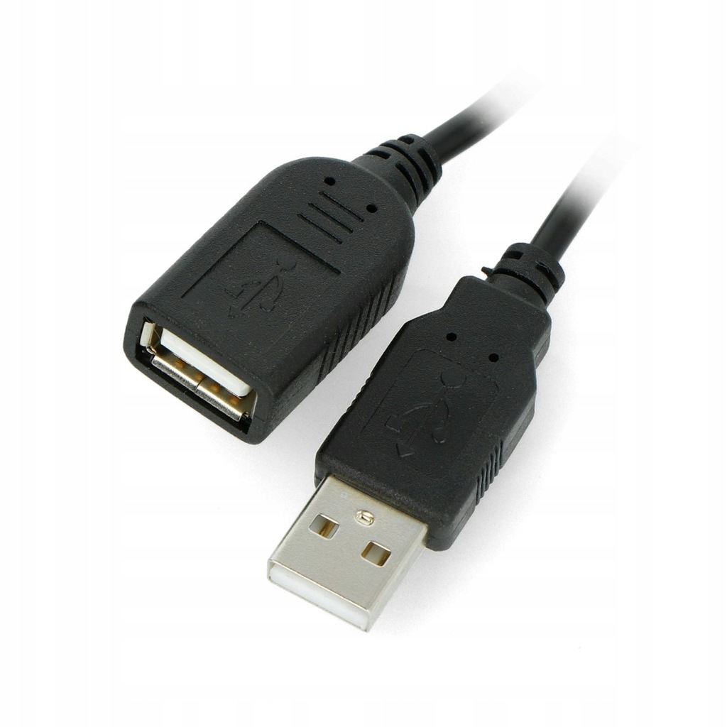 Przedłużacz USB A - A z włącznikiem On/Off czarny