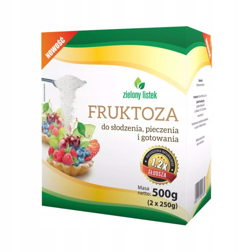 Fruktoza 500g Zielony Listek