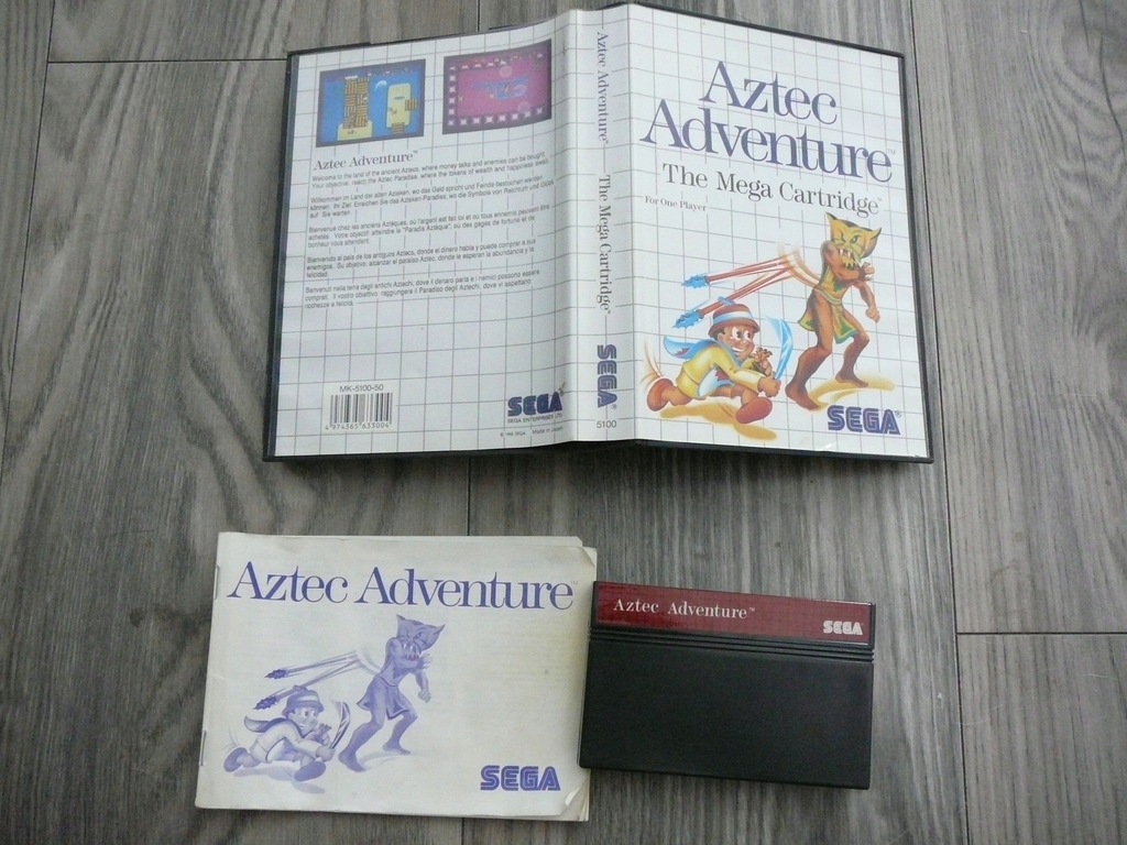 Gra na konsolę SEGA Master System Aztec Adventure