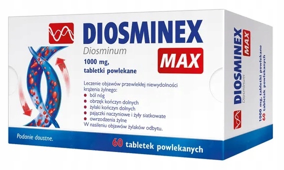 Diosminex Max 60tabl. żylaki hemoroidy kurcze