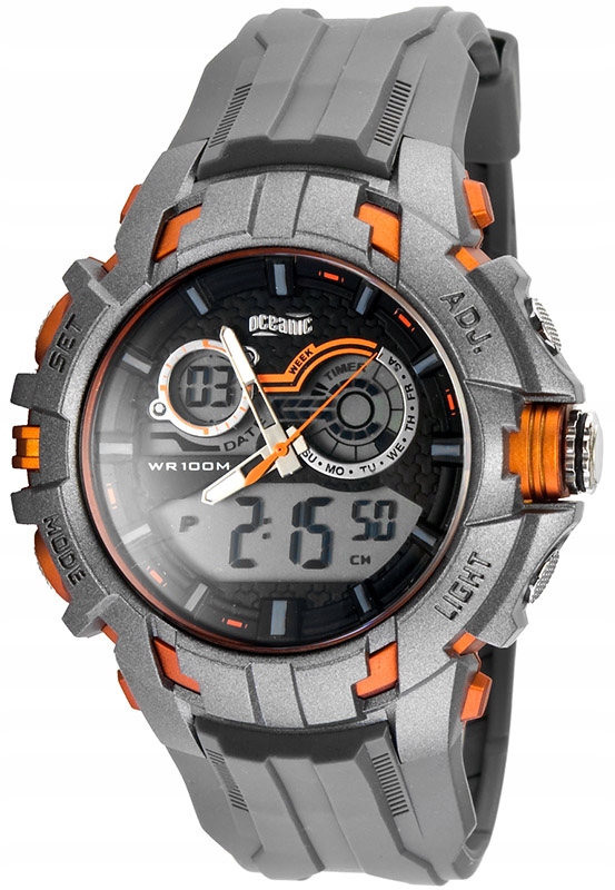 Zegarek Dla Chłopaka OCEANIC Duży LCD + Wskazówki