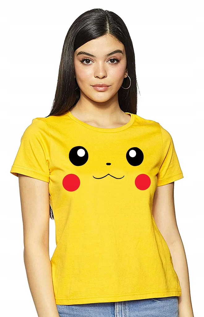 KOSZULKA DAMSKA PIKACHU POKEMON PREZENT r.L Y5