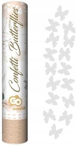 Konfetti pneumatyczne białe motylki 30cm