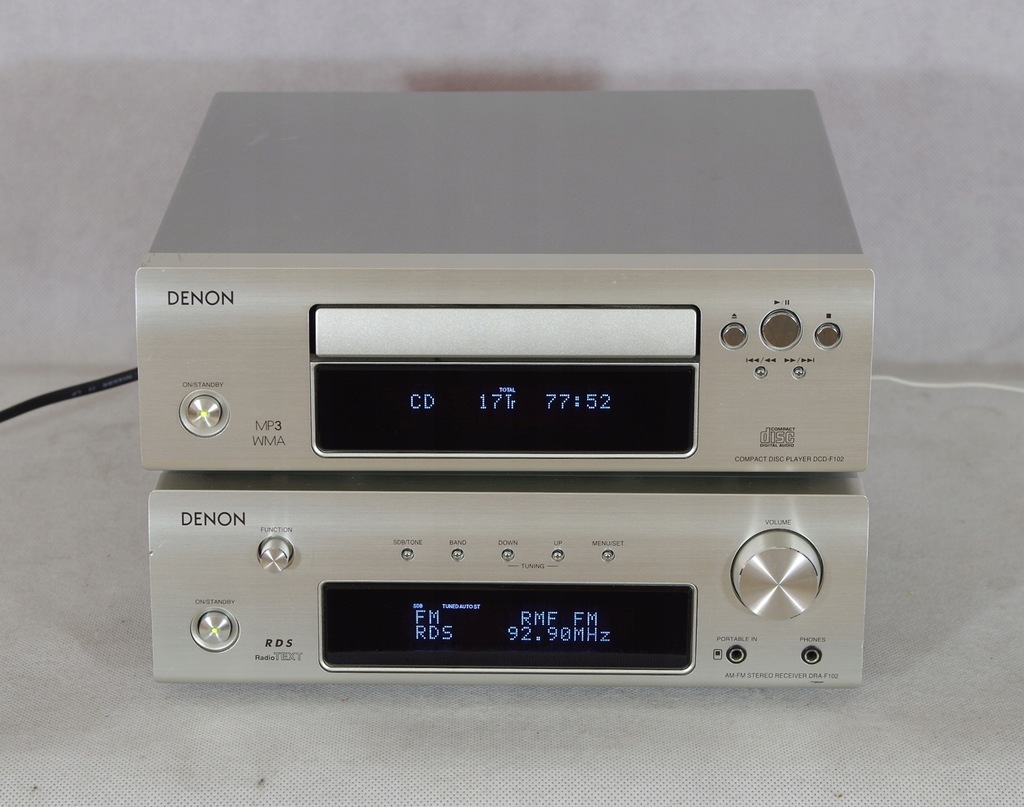 Denon DRA-F102, Denon DCD-F102 Amplituner i cd MP3