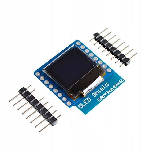 Wyświetlacz OLED 0.66" I2C IIC do D1 mini