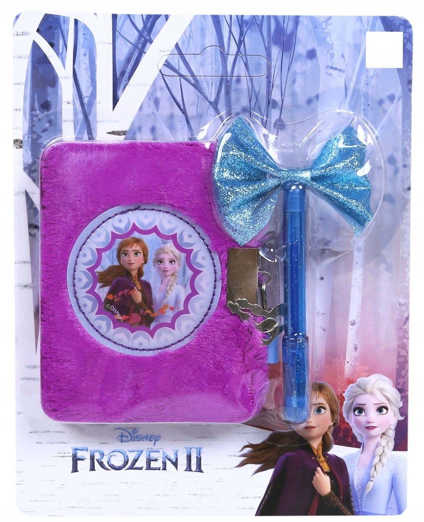 Pamiętnik pluszowy z długopisem żelowym Frozen
