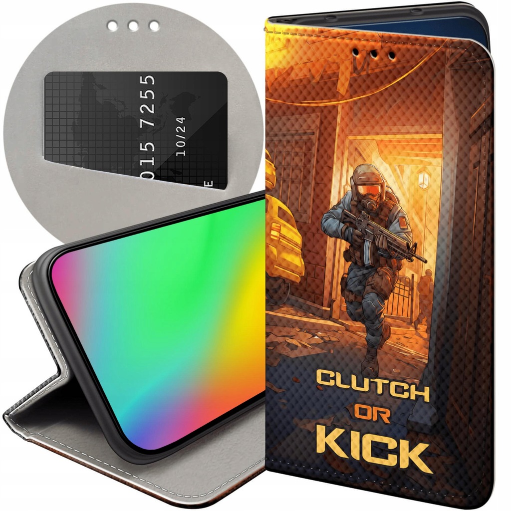 ETUI Z KLAPKĄ DO XIAOMI REDMI 6A WZORY CS GO COUNTER-STRIKE FUTERAŁ CASE