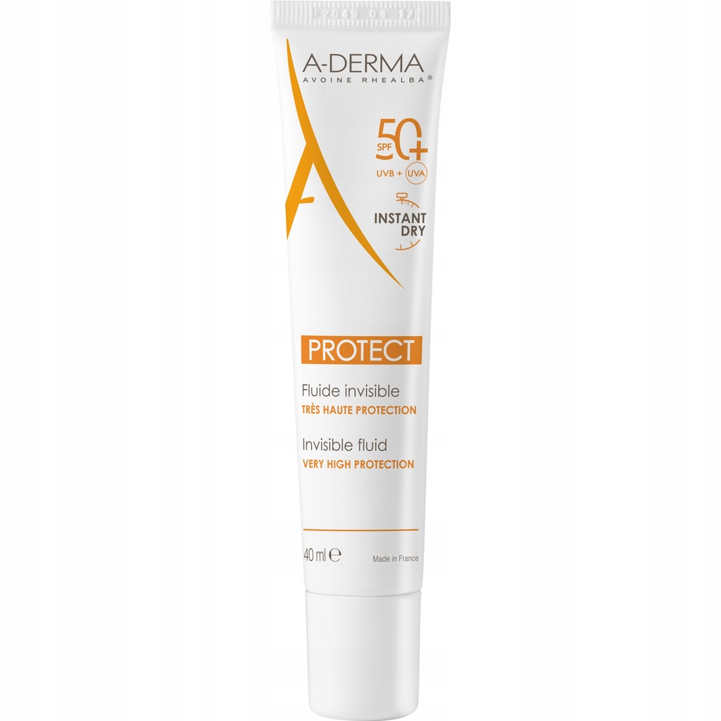 A-DERMA PROTEKT SPF50+ BEZBARWNY FLUID 40ml