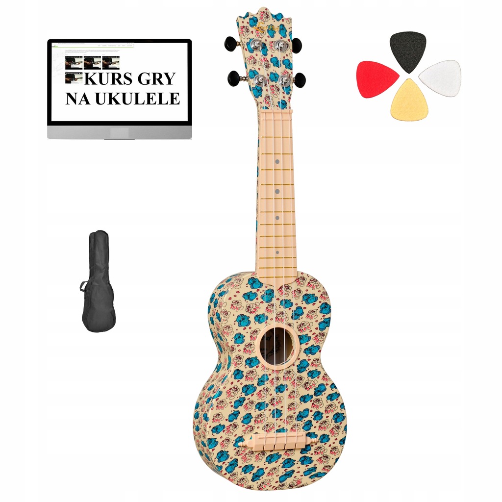 Ukulele sopranowe EVER PLAY WU-21 C1 +POKROWIEC!