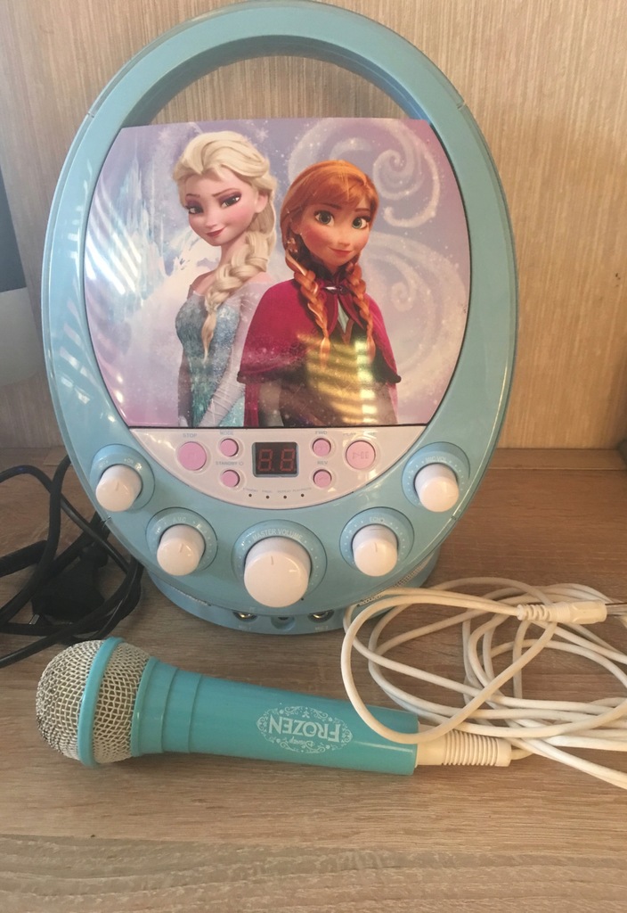 FROZEN KARAOKE ODTWARZACZ CD RADIO AUX KRAINA LODU