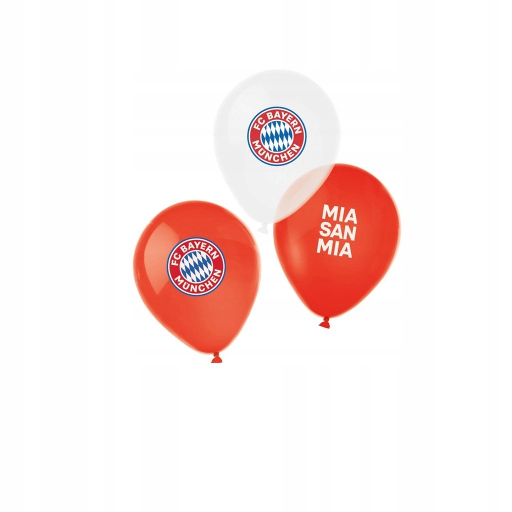 Balony lateksowe FC Bayern Monachium, 6 szt.