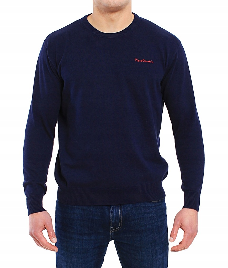 Sweter Pierre Cardin R-N 100% Bawełna GRANATOWY XL
