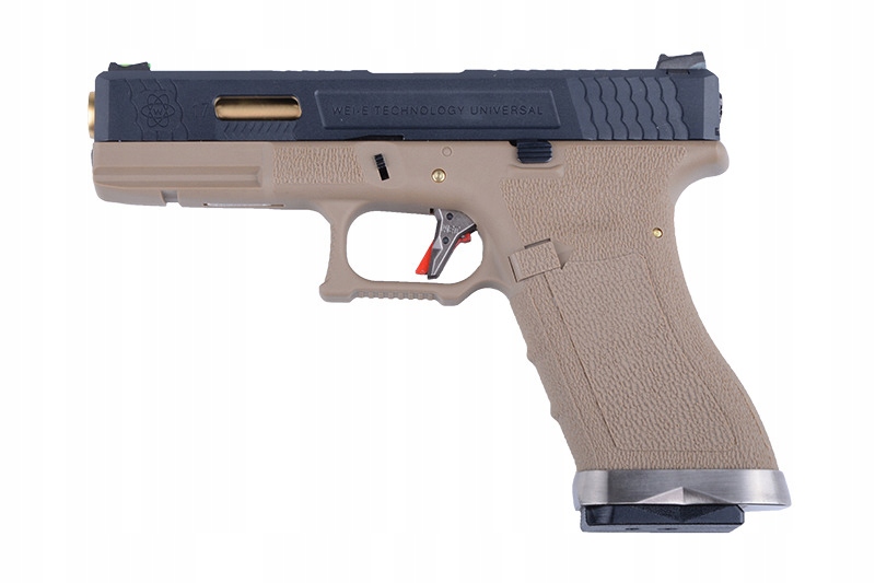 WE - Replika pistoletu G17 Force (Glock 17) - tan