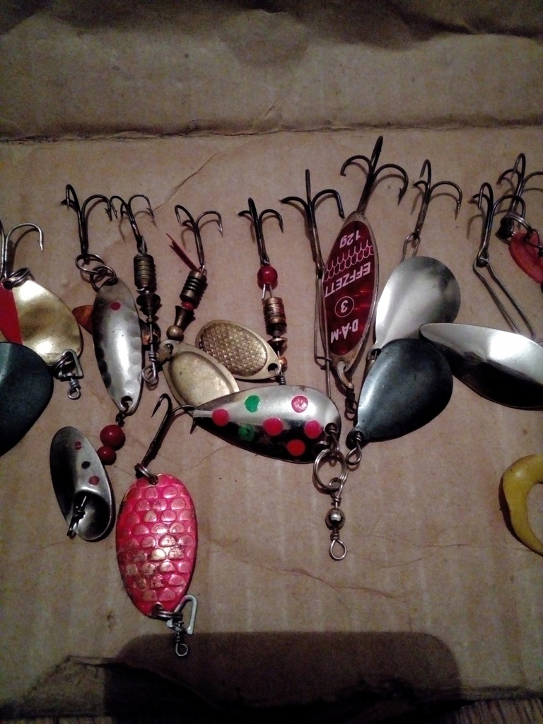 Little Cleo Wigl Lure Vintage Stare Błystki Obrotowe Zestaw