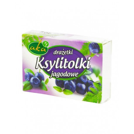 Aka Drażetki Pudrowe 0% Cukru Jagodowe 40 G