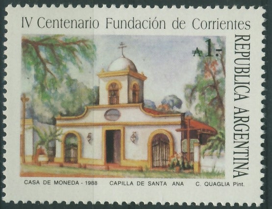 Argentina 1 peso - De Santa Ana Kościół