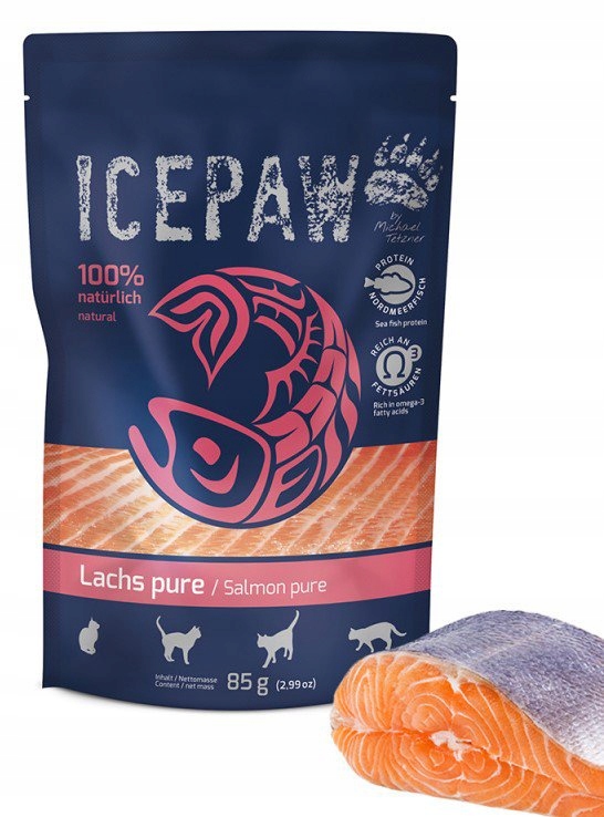 ICEPAW | Cat filet pure | Karma mokra dla kota - Łosoś 85g