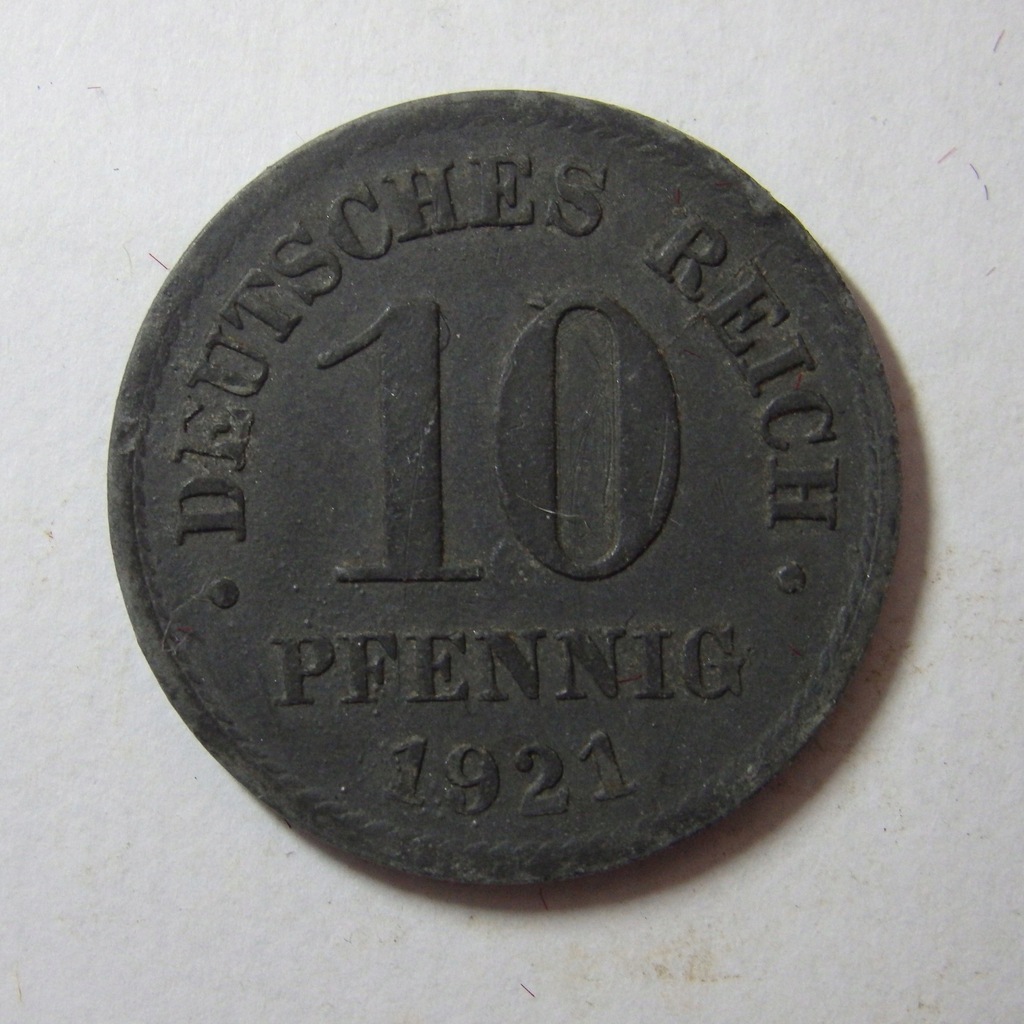 10 Pfennig Deutsches Reich 1921r. BCM (5797c)