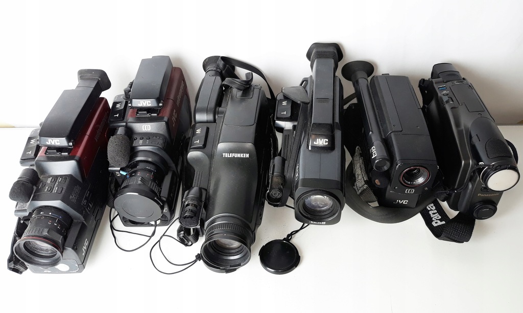 Kamery VHSc - JVC TELEFUNKEN 6 sztuk