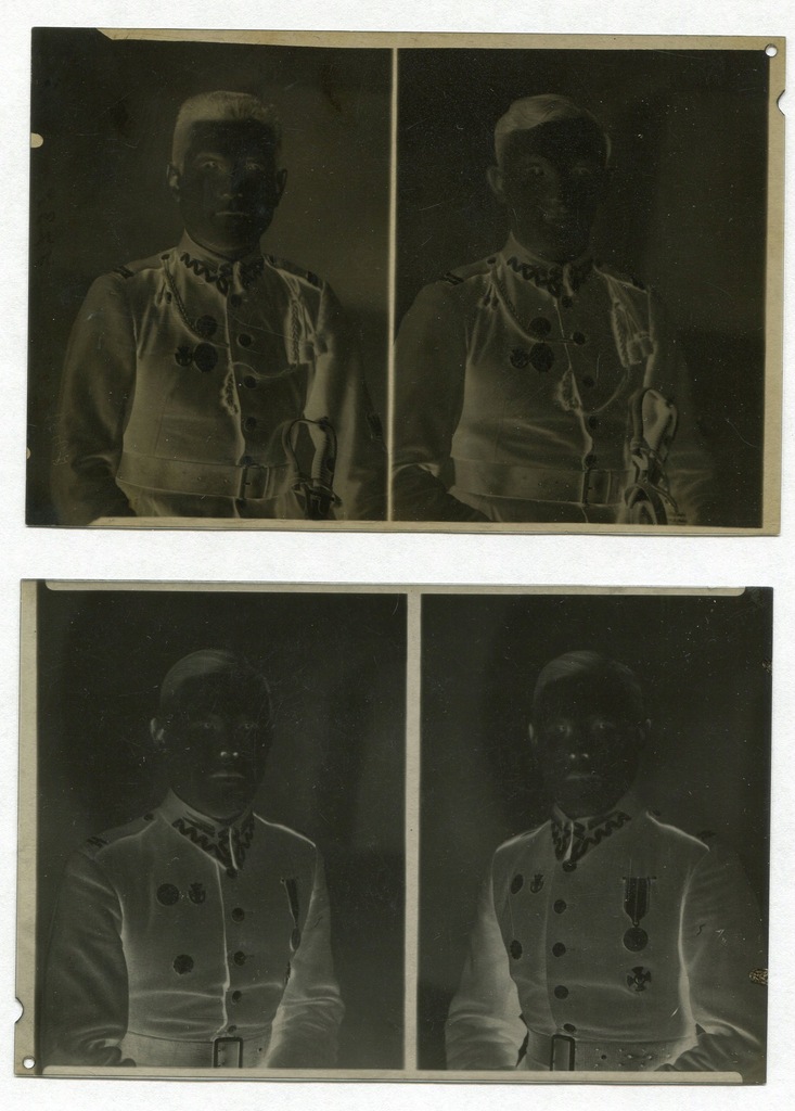 II RP zestaw 2 negatywów XIV Pułk Ułanów