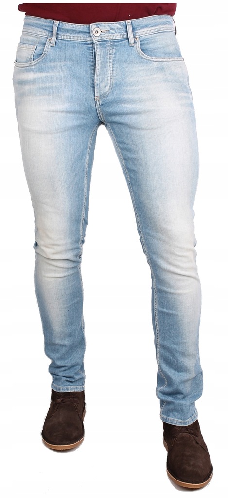 SELECTED jasne BŁĘKITNE jeansy RURKI skinny 33/32