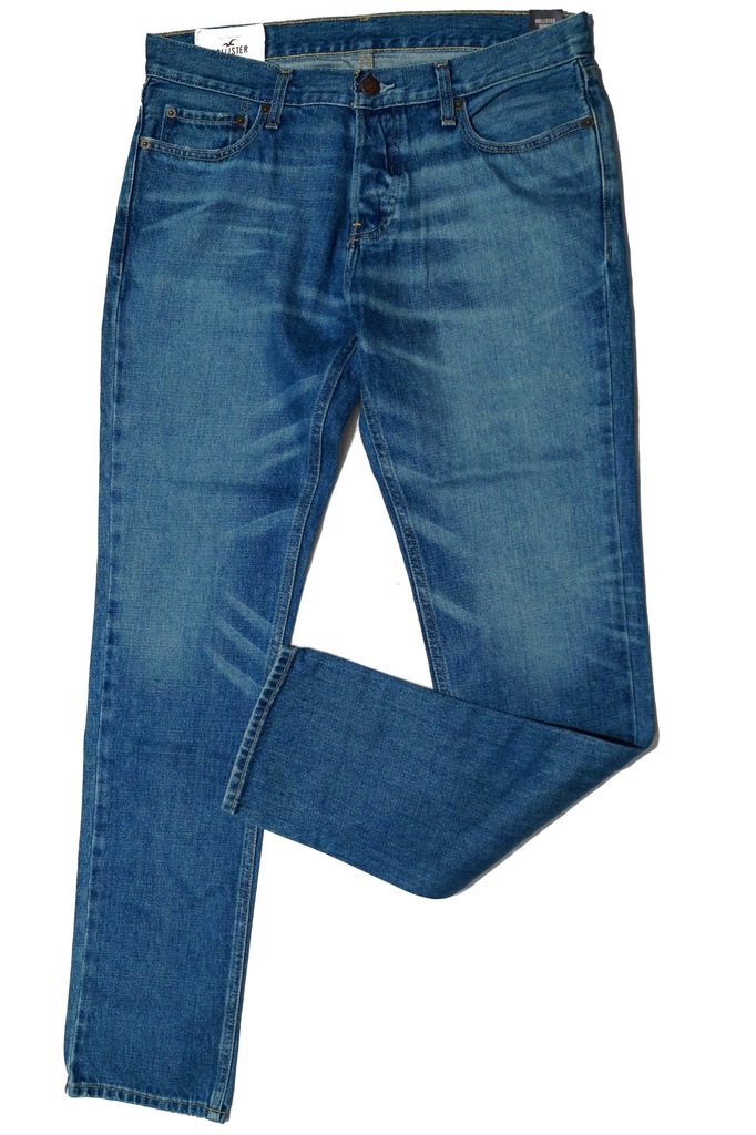 HOLLISTER Spodnie Jeans Męskie SKINNY W:33 L:32