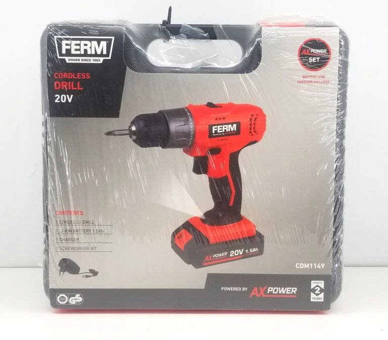 FERM CORDLESS DRILL 20V 9389763948 oficjalne archiwum Allegro