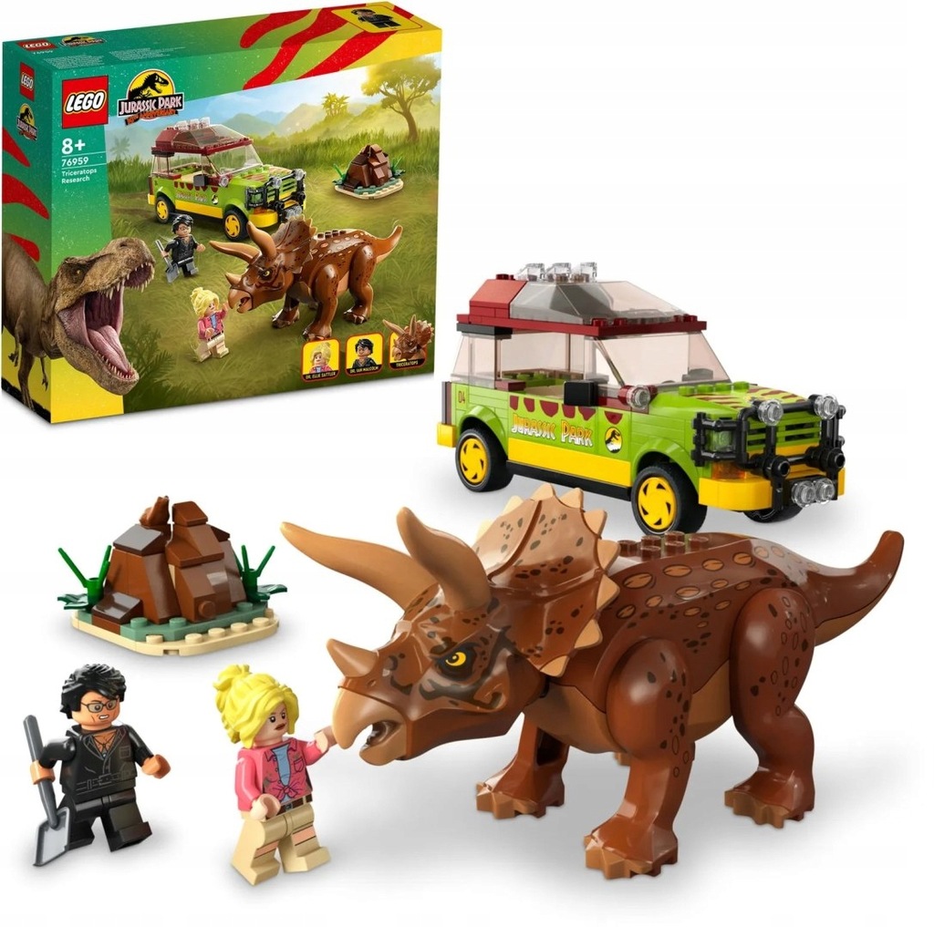 LEGO Jurassic World Badanie Triceratopsa 76959