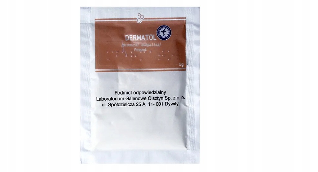 Dermatol, proszek, 5 g rany odkażanie lek zasypka