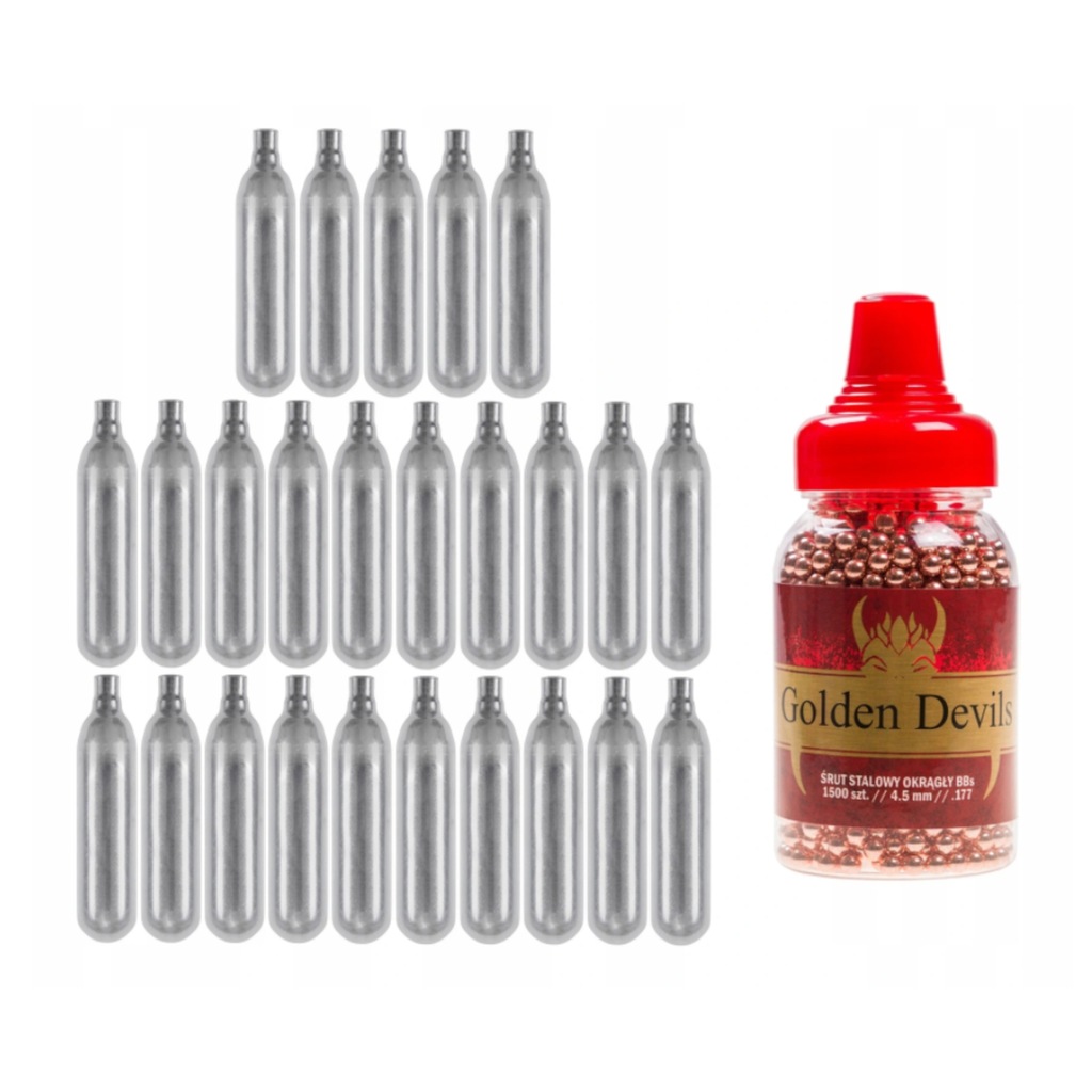 ŚRUT BB GOLDEN DEVILS 4,5 mm 1500 szt + CO2 25 szt