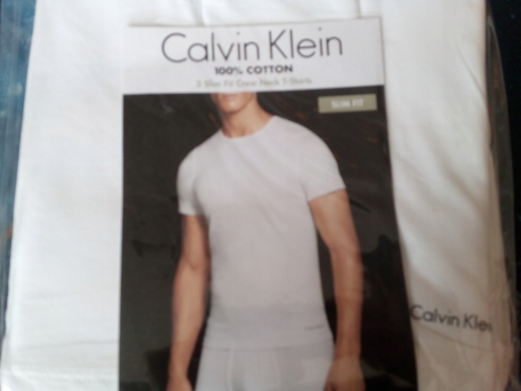 CALVIN KLEIN BIAŁE KOSZULKI MĘSKIE 3 PAK XL