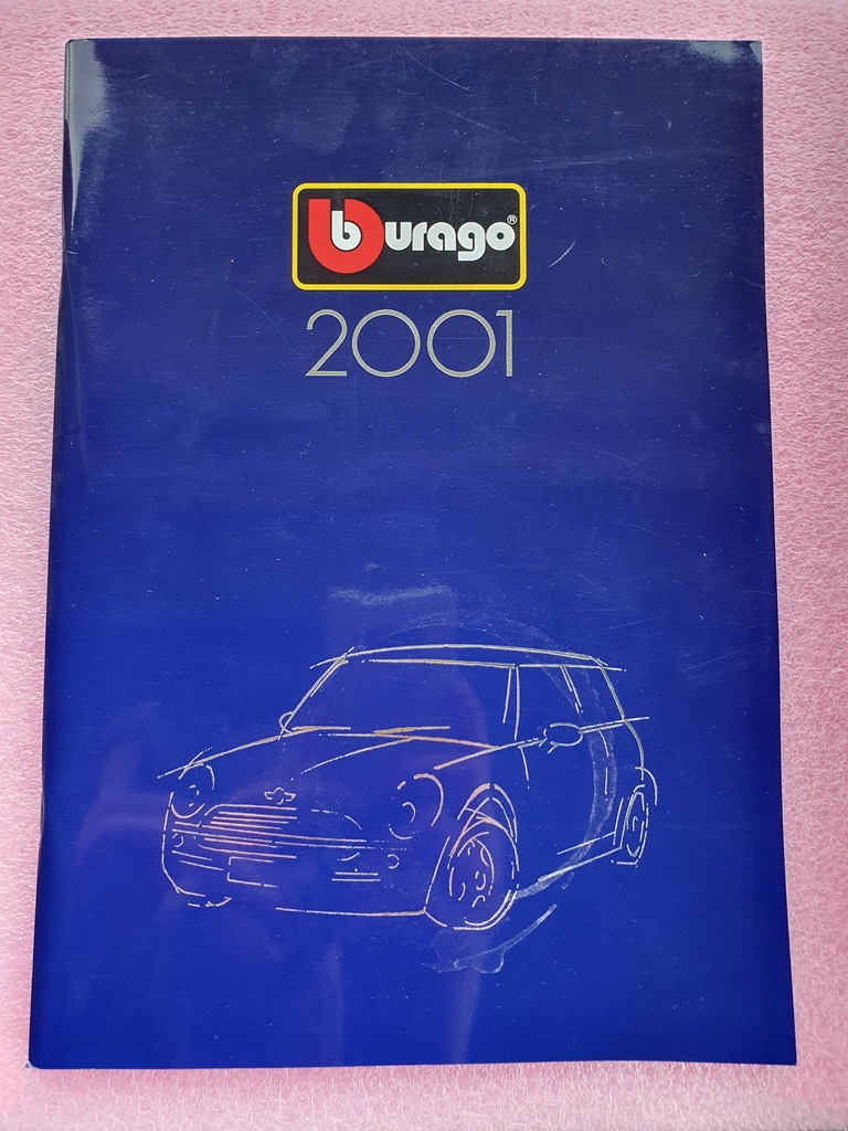 Katalog A4 Duży Bburago 2001 made in Italy Burago