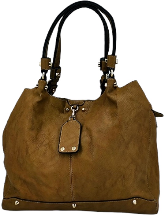 5642-8 ...HALLHUBER... k#o TOREBKA SHOPPER CAMEL