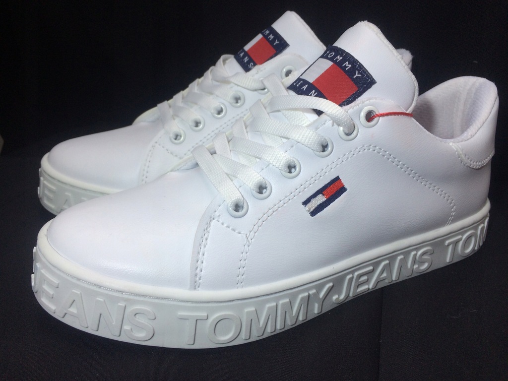 Białe Tommy Hilfiger Jeans. Roz. 36-23 cm. Damskie