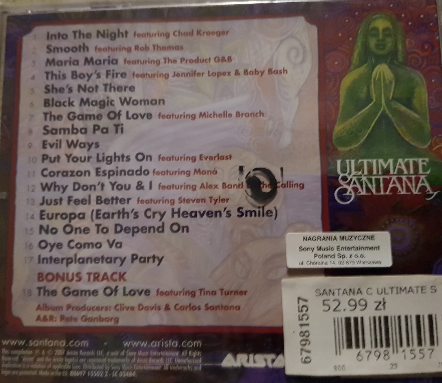 Płyta Ultimate Santana