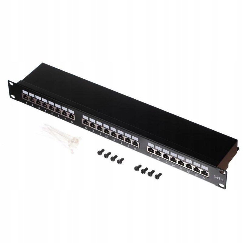 Patch panel 19&#039;&#039; Netrack 24-porty