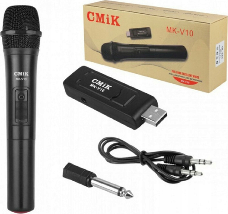 Bezprzewodowy mikrofon karaoke z odbiornikiem USB