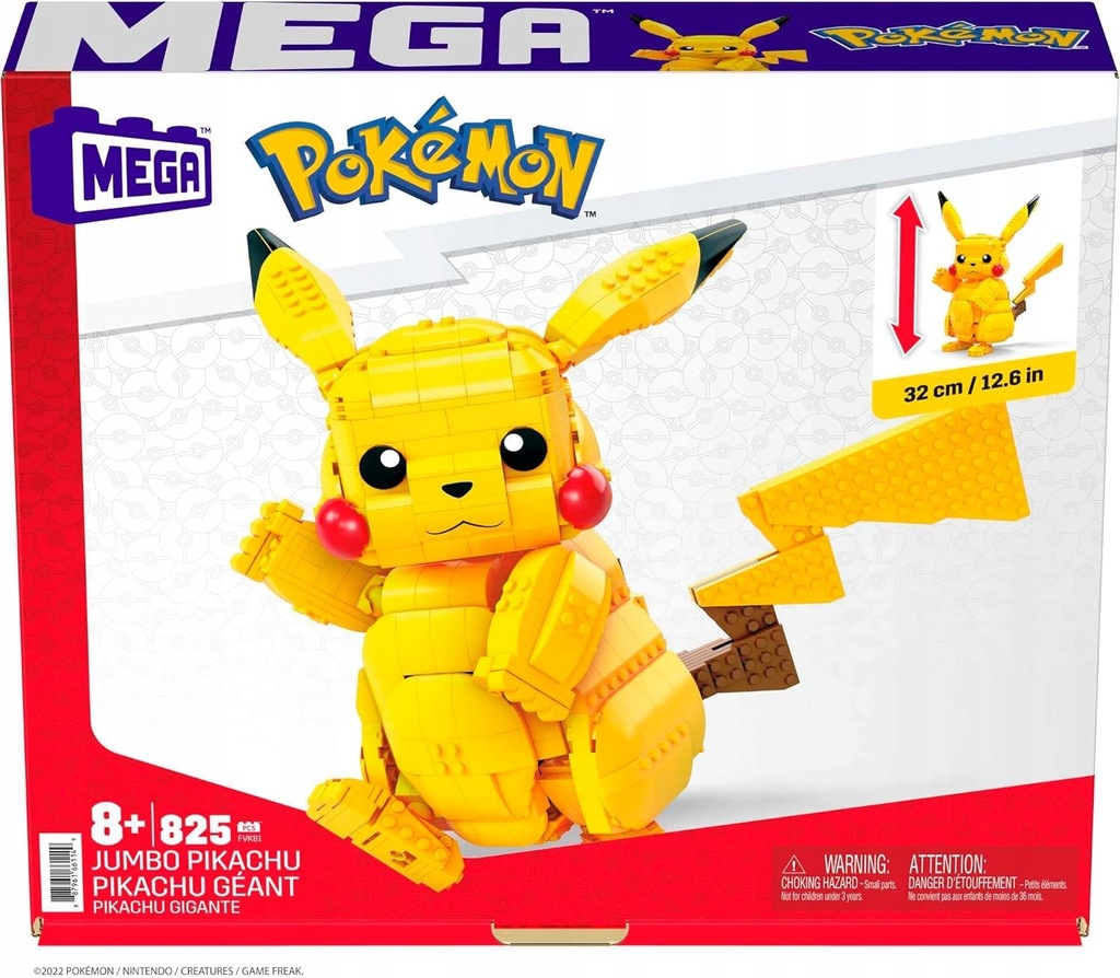 Pokémon Pikachu zestaw konstrukcyjny zabawka, prezent dla dziecka od 8 lat!