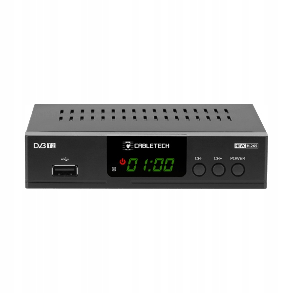 Tuner dekoder TV DVB-T2 H.265 HEVC USB Cabletech