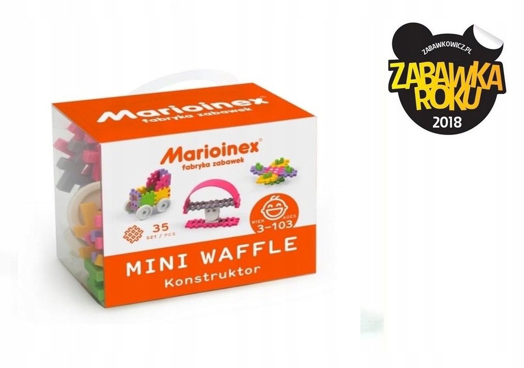 MINI WAFFLE 35 ELEMENTÓW KONSTRUKTOR DZIEWCZYNKA