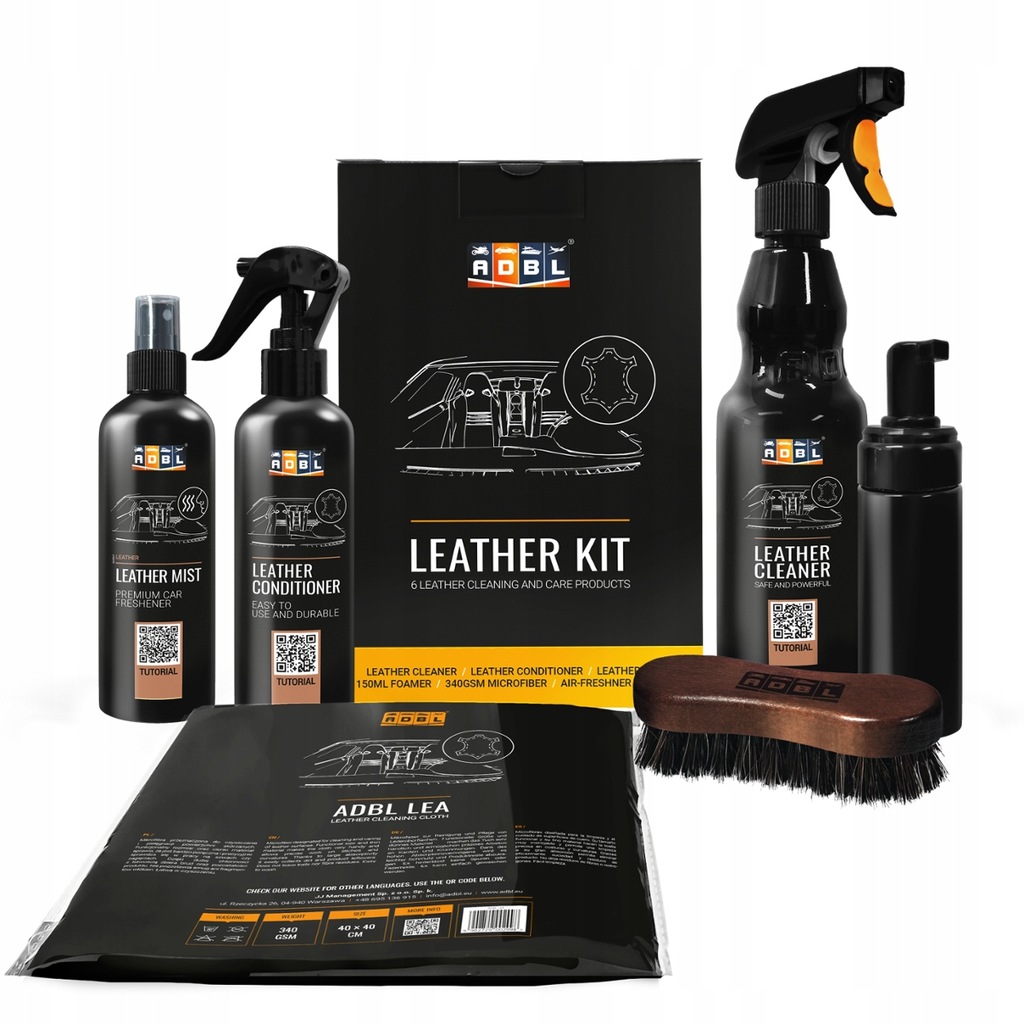 ADBL Leather KIT - Zestaw do czyszczenia skór