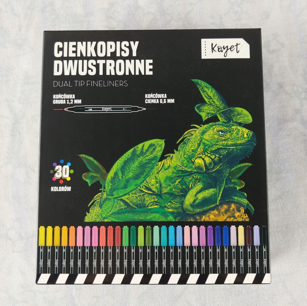 Cienkopisy Kayet Dwustronne 30